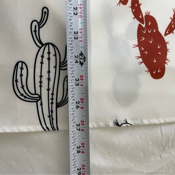 SHEIN Women’s Size 2XL V Neck tunic with ruffle cap sleeves Brown Black Red Tan - Picture 10 of 11